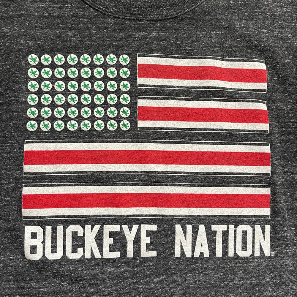 Homage Ohio State Buckeyes Buckeye Nation Women’s Small Long Sleeve Tee Shirt - Picture 3 of 9
